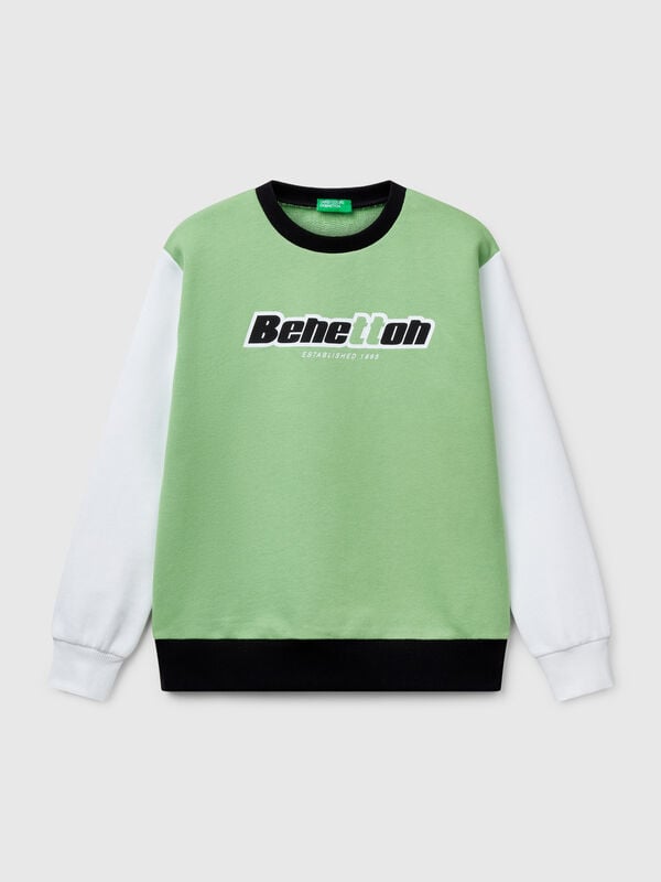 Sweatshirt aus reiner Baumwolle mit Aufdruck Jungen