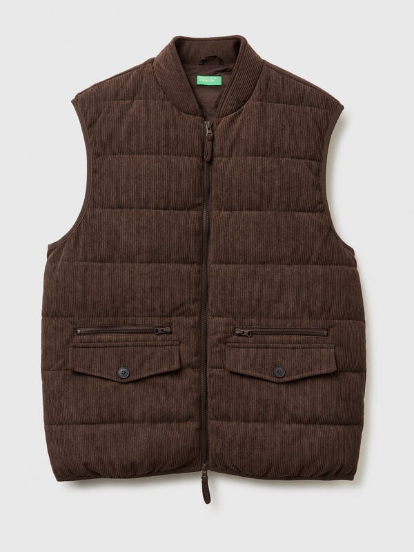 Gilet en velours avec poches Gilet en velours avec poches Homme