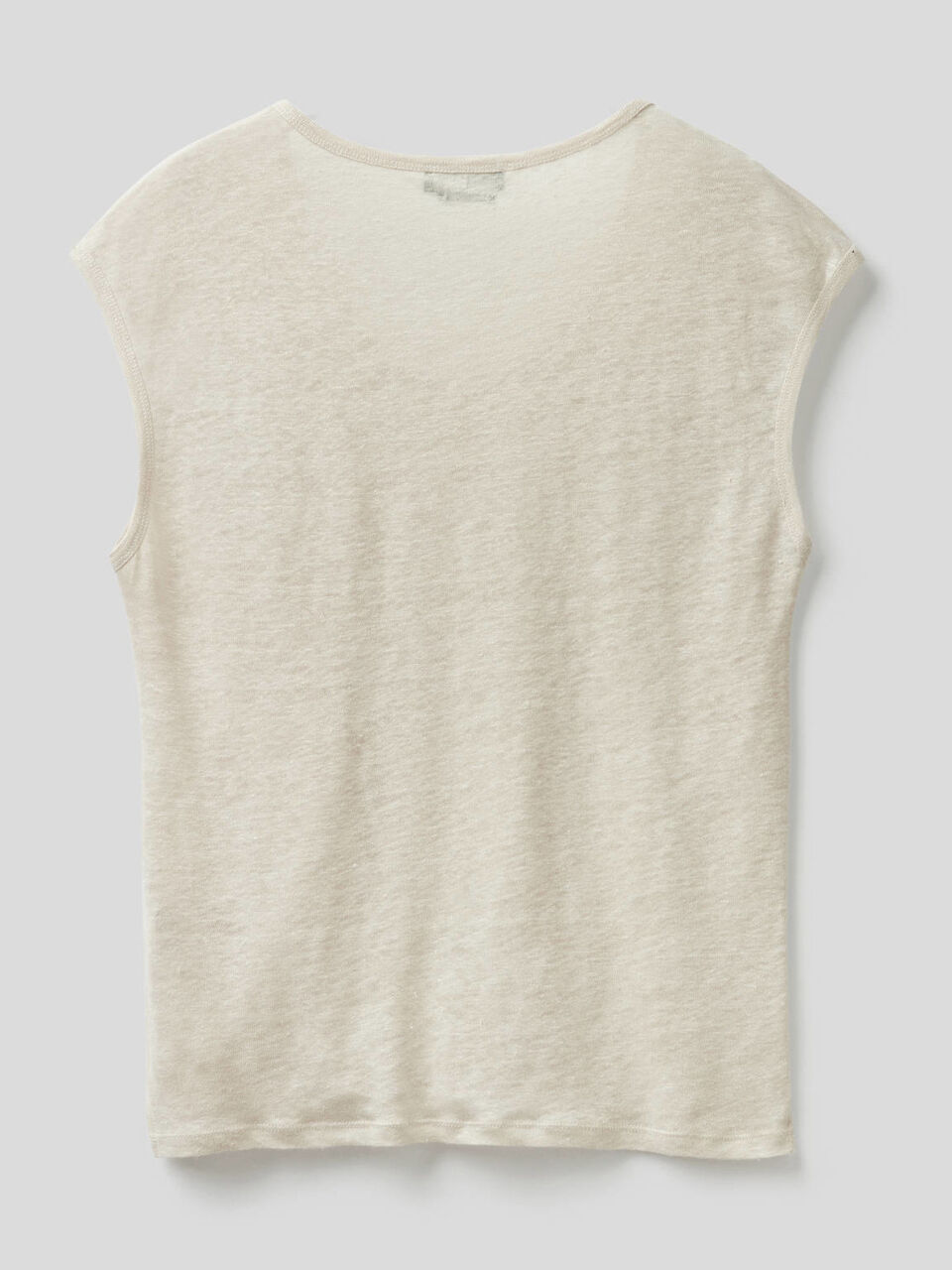 Short sleeve 100% linen t-shirt image number 2