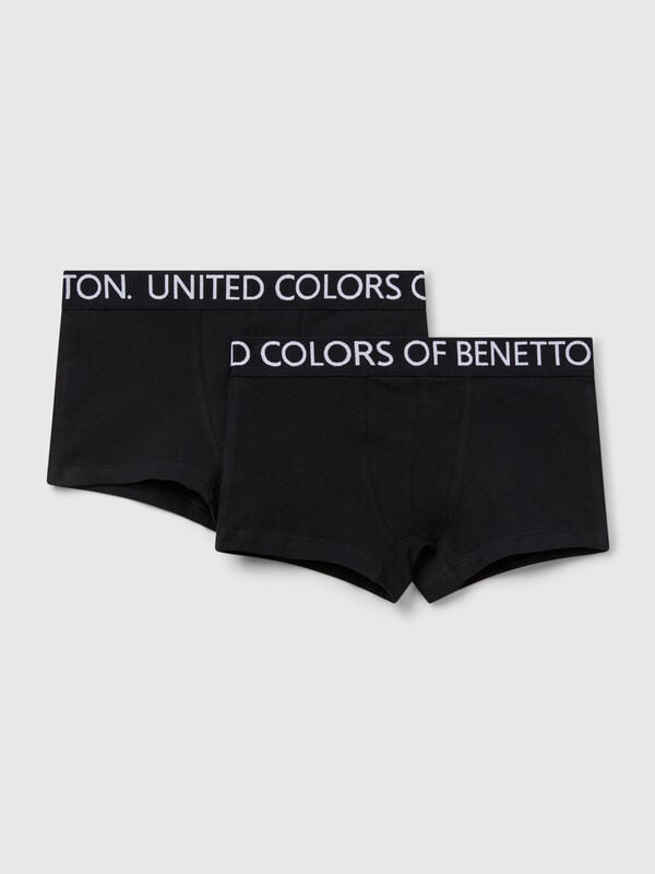 Deux boxers avec élastique de marque Garçon