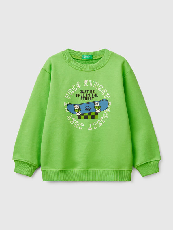 Sweat-shirt col rond avec imprimé Garçon