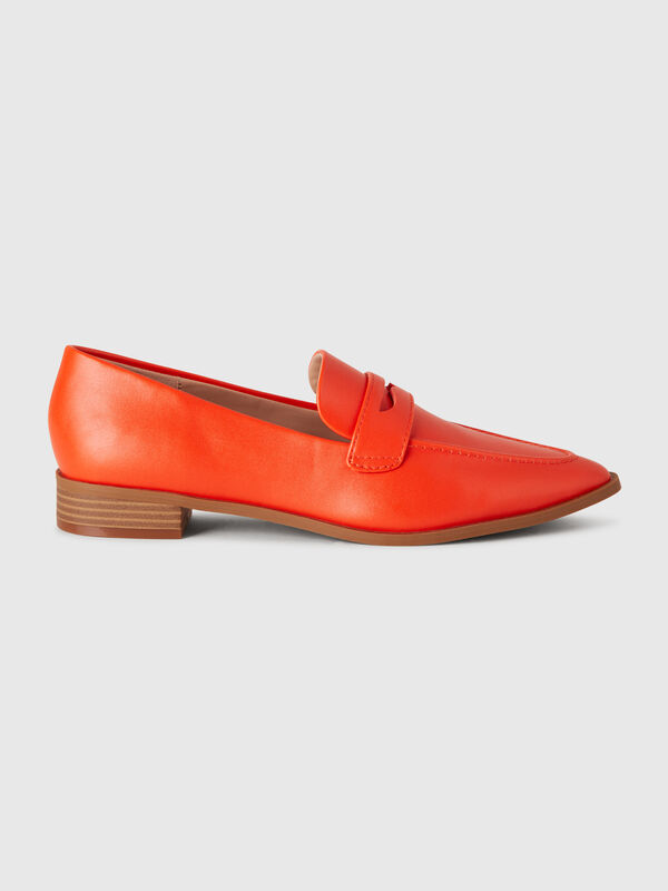 Mocassins en tissu enduit Femme