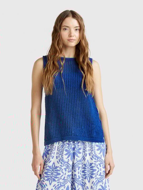 Haut en maille tricotée Femme