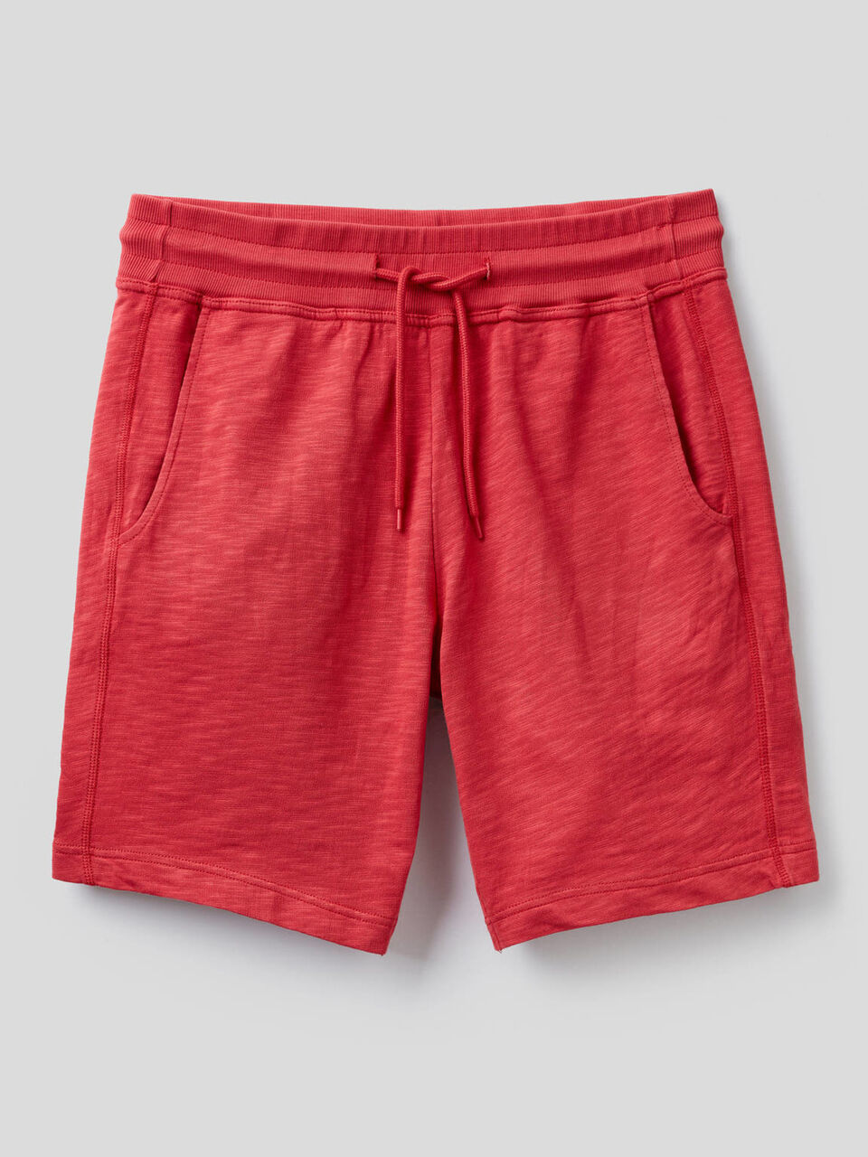 Fleece bermudas with drawstring image number 1