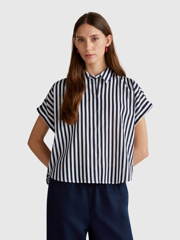 Gestreiftes Hemd mit bequemer Passform Damen