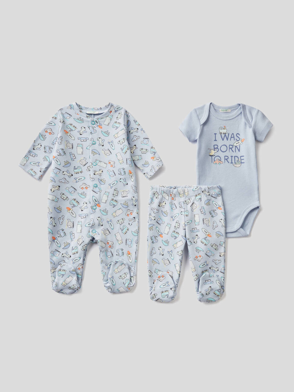 3 layettes in organic cotton image number 1