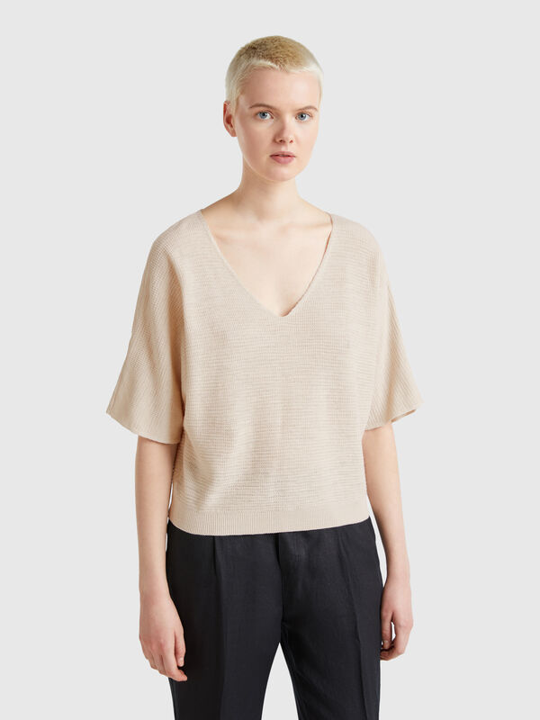 Reversible cropped sweater Women