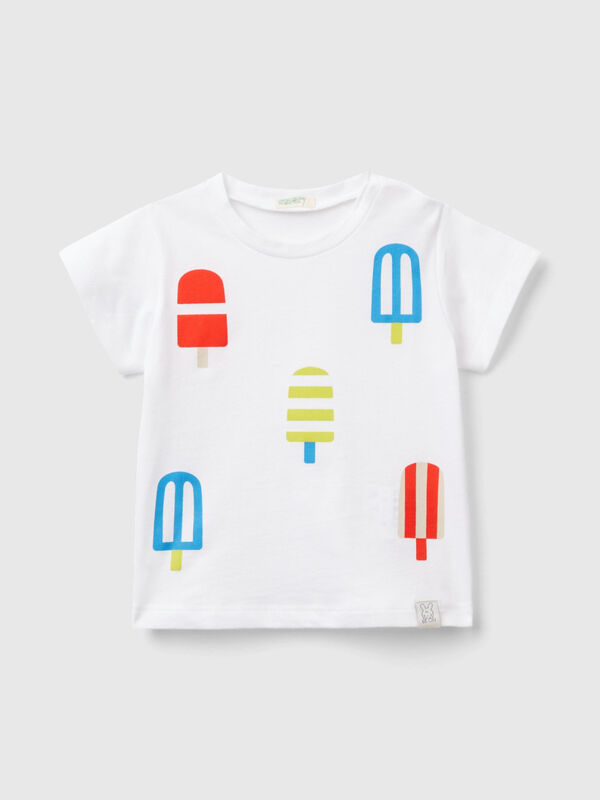 T-Shirt mit "Eis" Print Newborn