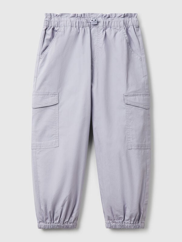 Cargohose aus Stretch-Baumwolle Mädchen