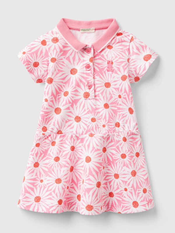 Robe style polo à motif floral Naissancede