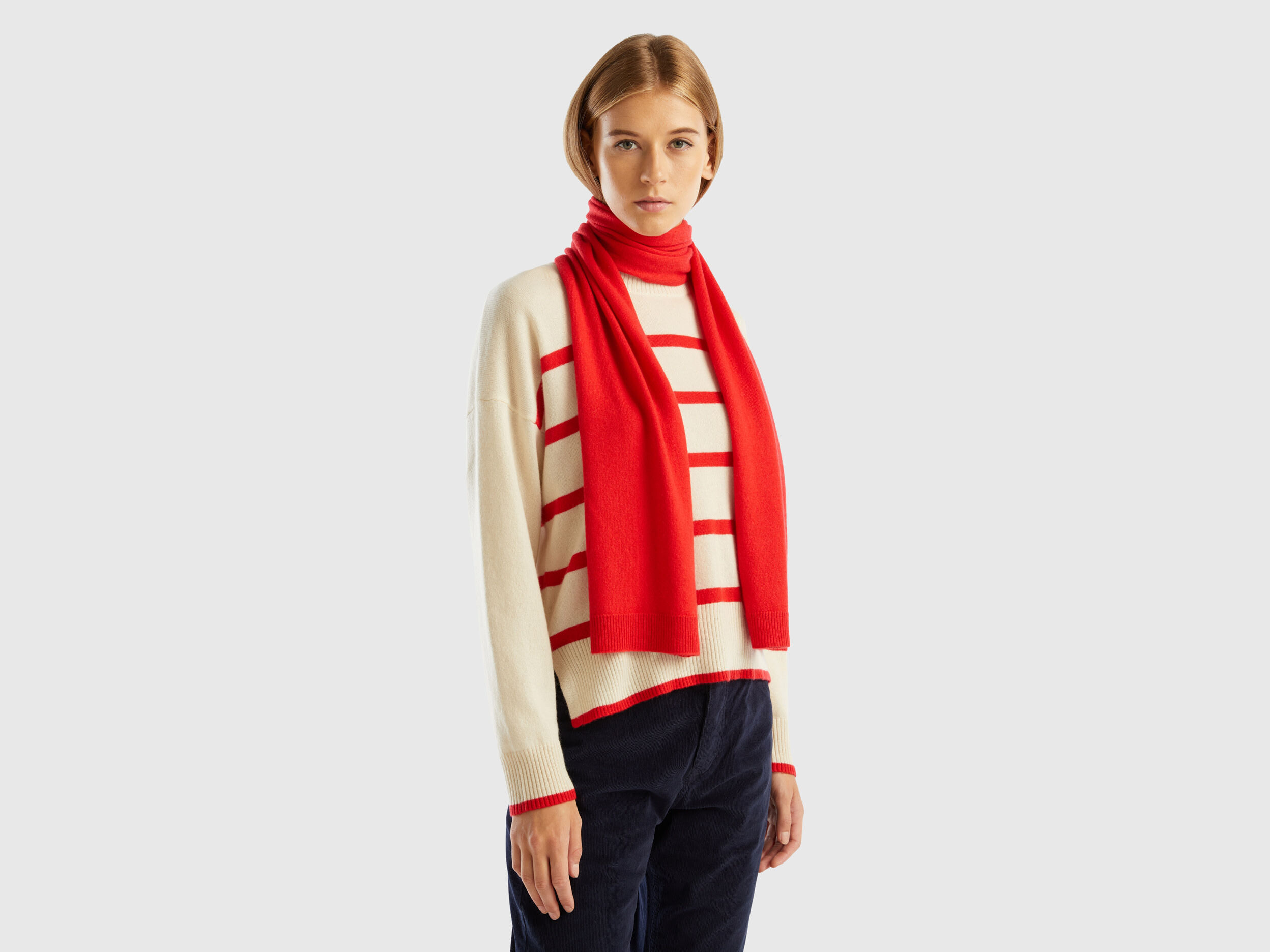 Pure cashmere scarf