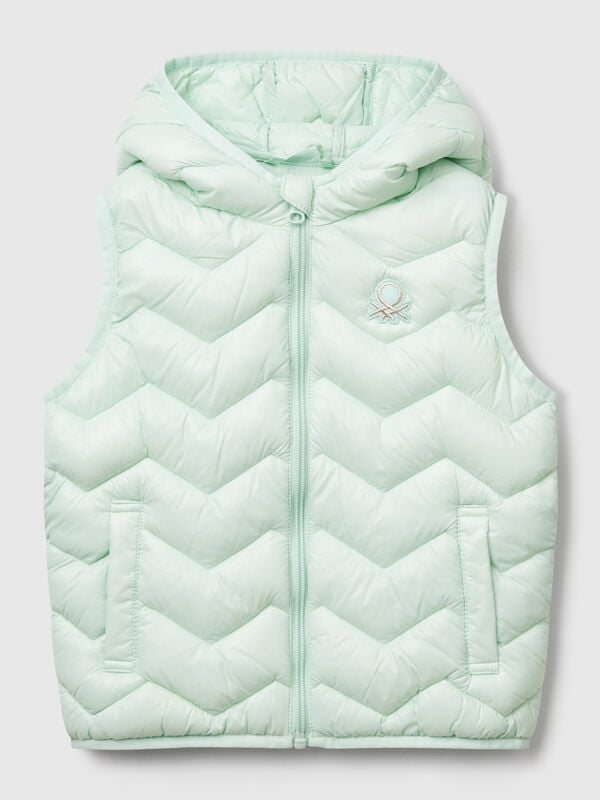 Padded vest with hood Junior Girl