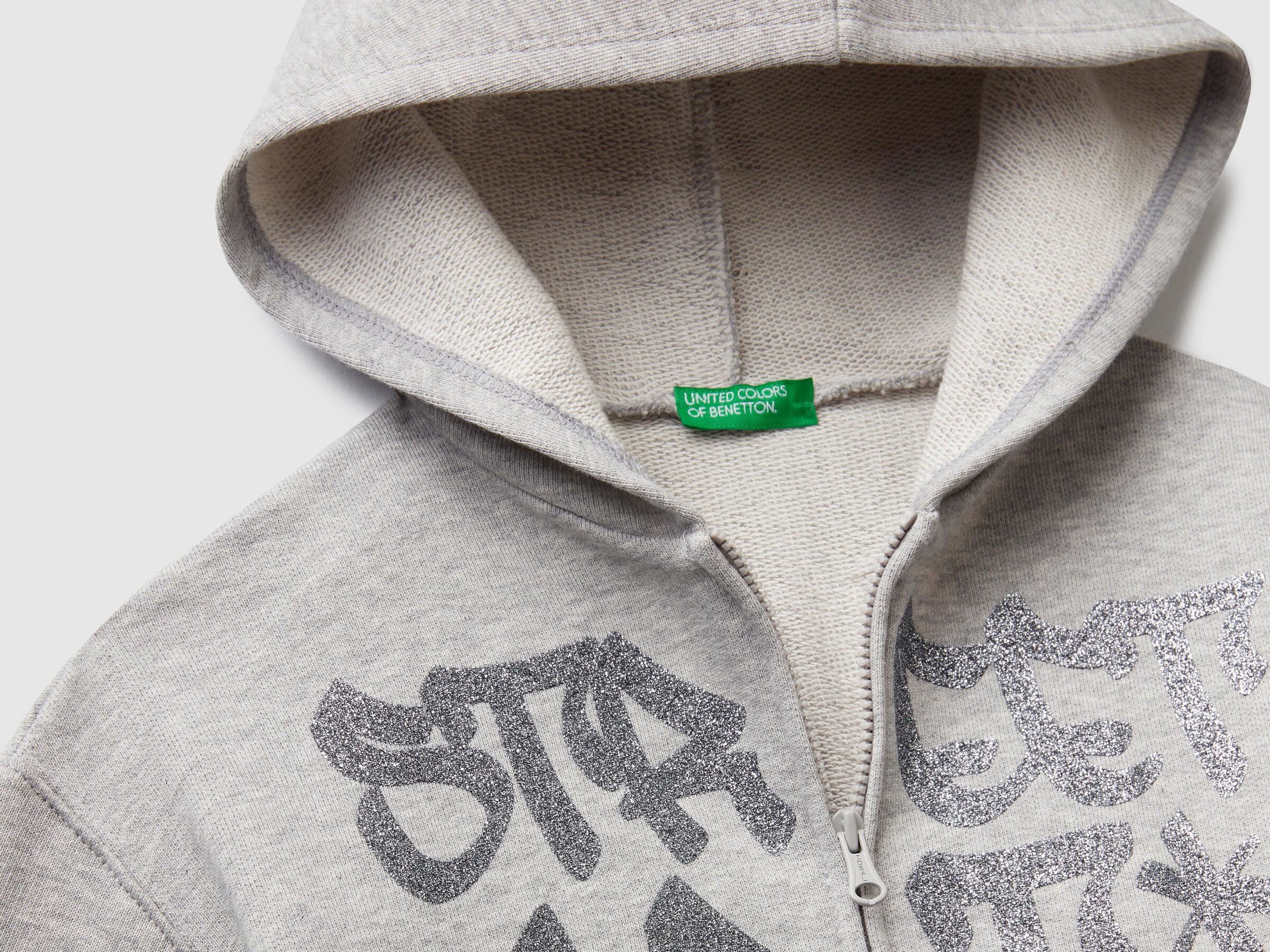 Sweatshirt mit Kapuze und Glitter image number null