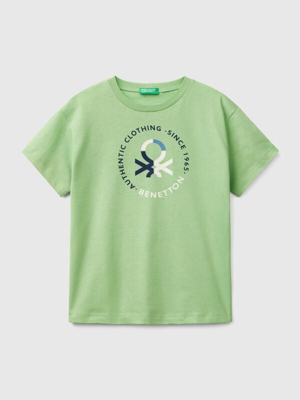 Kurzarm-T-Shirt aus 100% Baumwolle Jungen