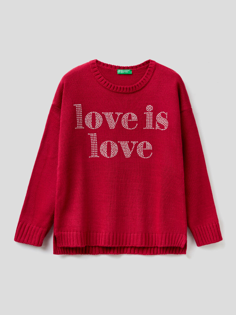 Tricot sweater with studs image number 1