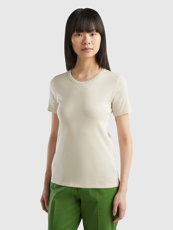 T-Shirt aus langfaseriger Baumwolle Damen