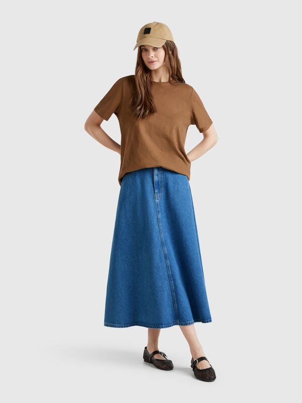 Jupe évasée en jean Femme
