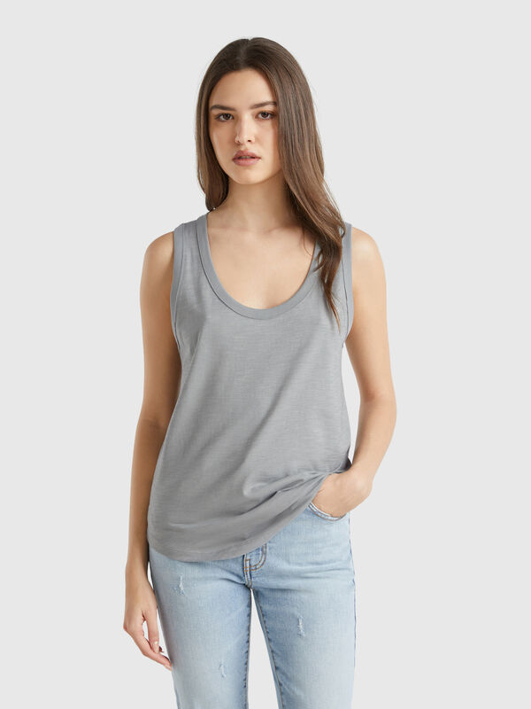 Débardeur en coton léger Femme