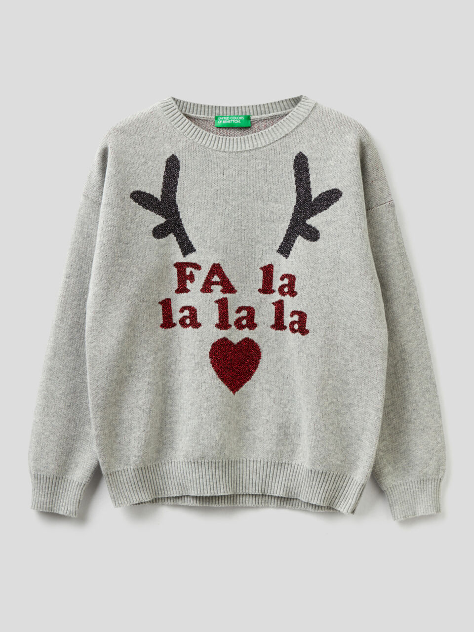Christmas style sweater with lurex image number 1