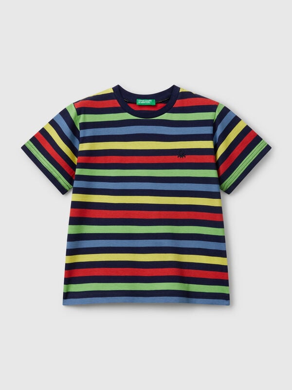 100% cotton striped t-shirt Junior Boy