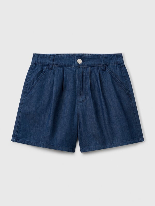 Chambray-Bermudashorts Mädchen