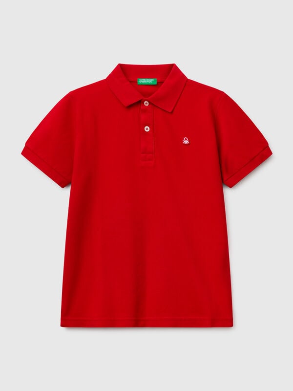 Polo slim en pur coton Garçon