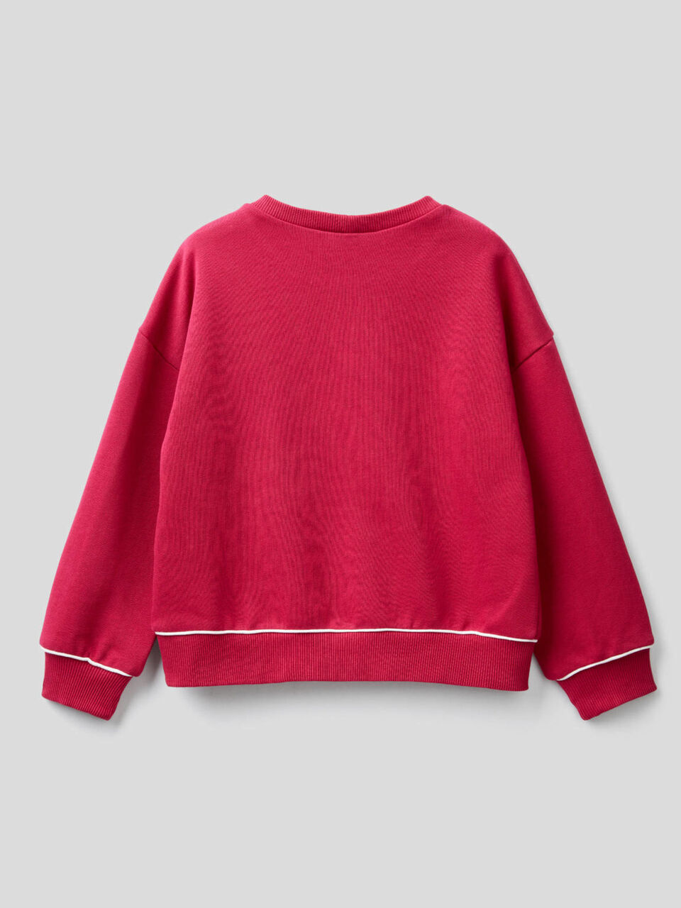 Sweatshirt in 100% Baumwolle mit glänzendem Logo image number 2