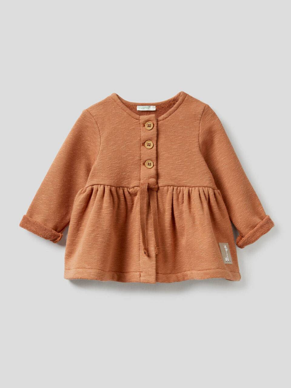 Open sweatshirt with frill image number 1