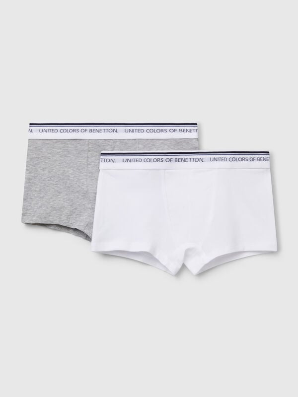 Deux boxers avec élastique de marque Garçon