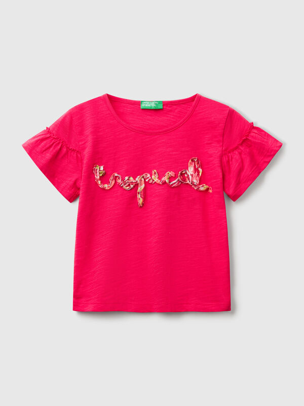 T-Shirt mit Applikation Mädchen