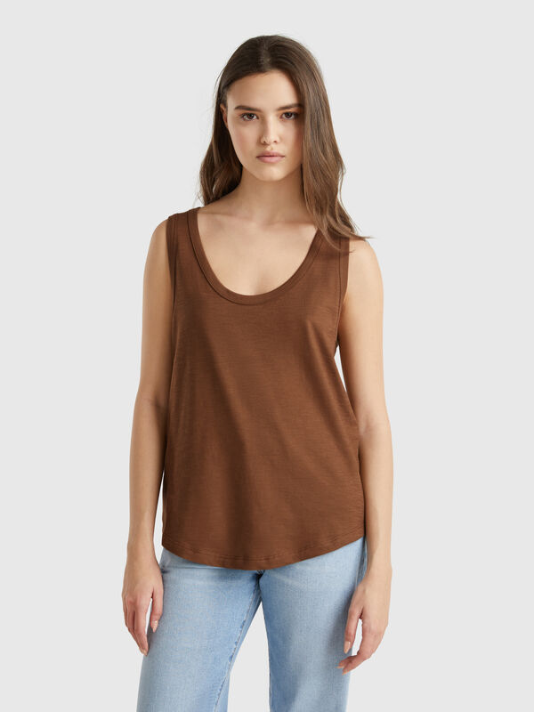 Leichtes Tanktop aus Baumwolle Damen