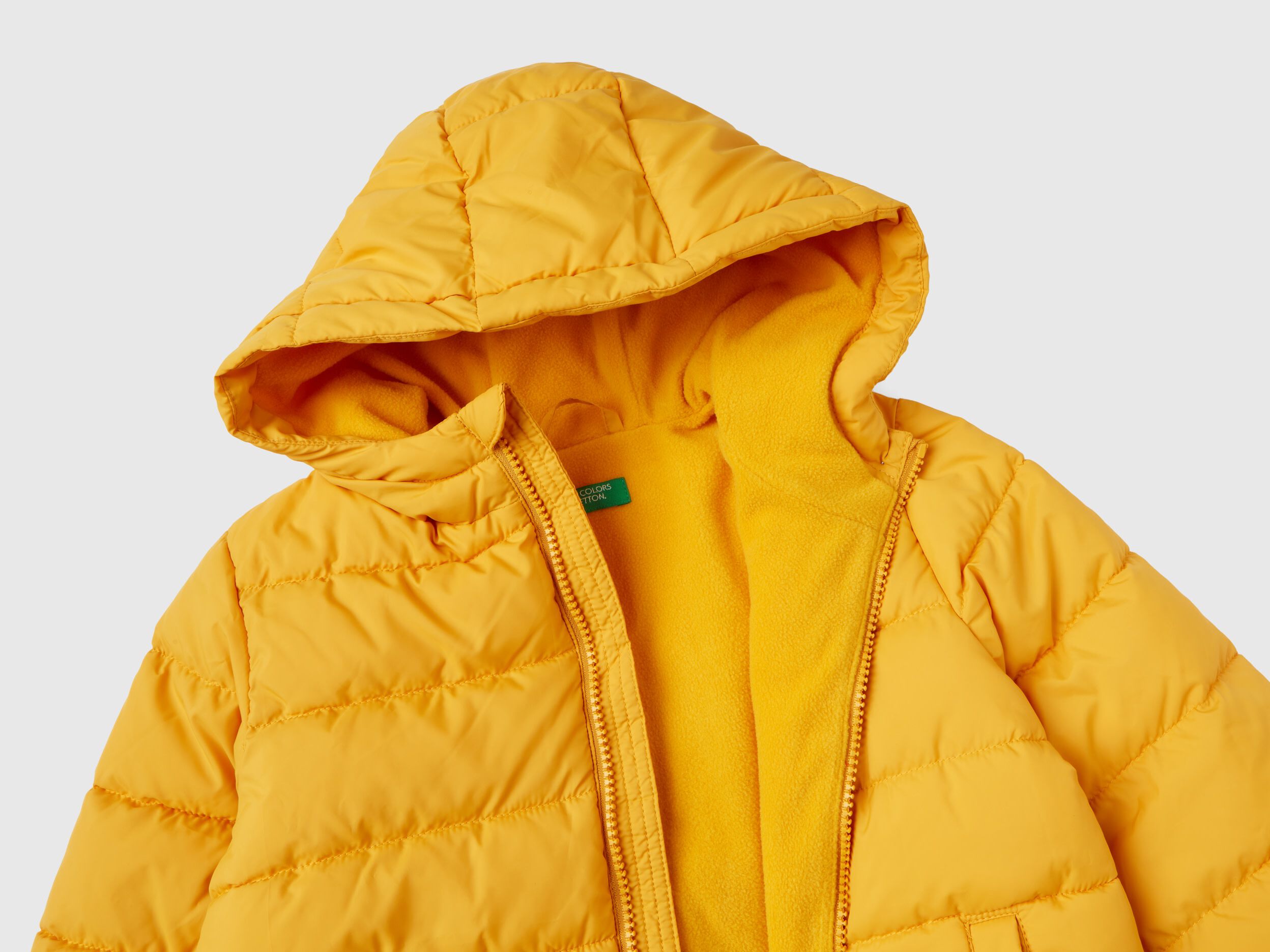 Yellow coat with hood online