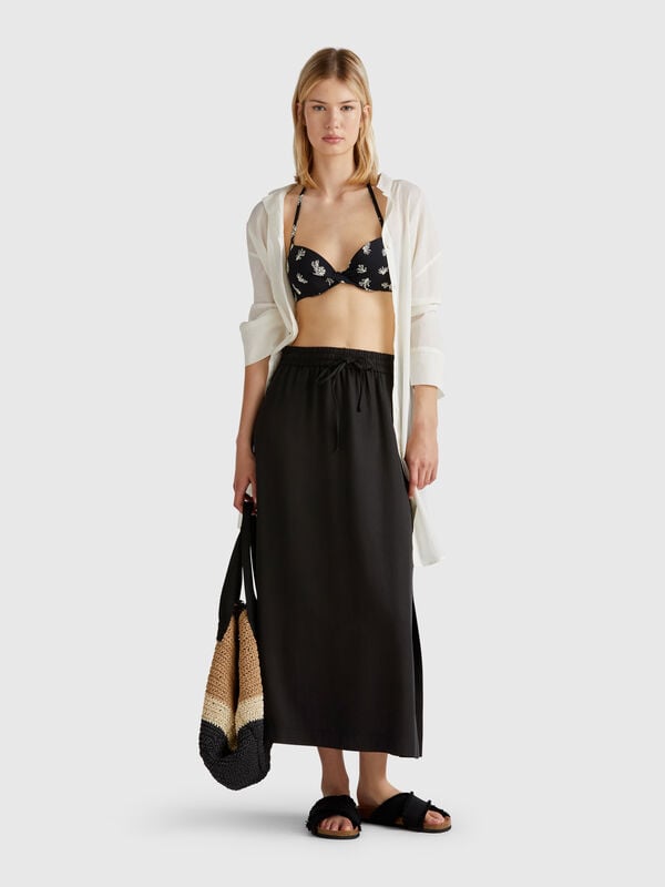 Jupe midi fluide Femme