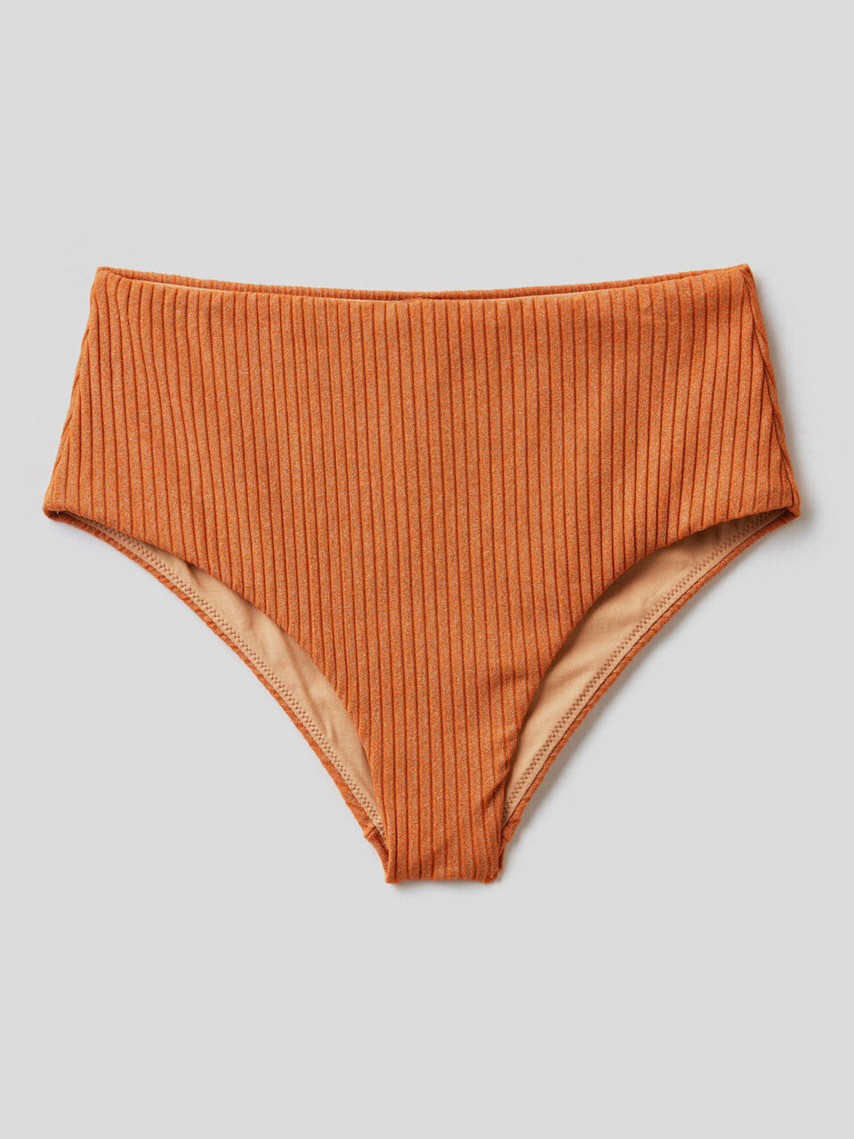 Slip mit hohem Bund und Lurex image number 1
