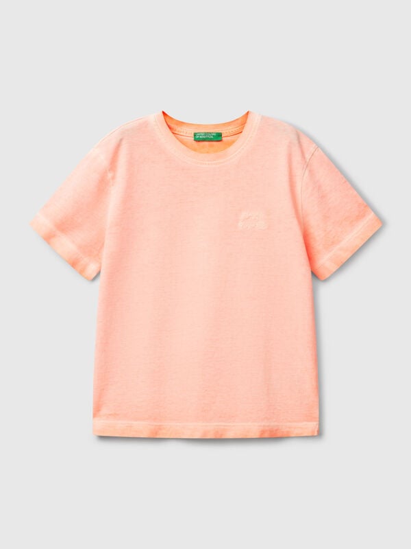 Over-Fit-T-Shirt mit Stickerei Jungen