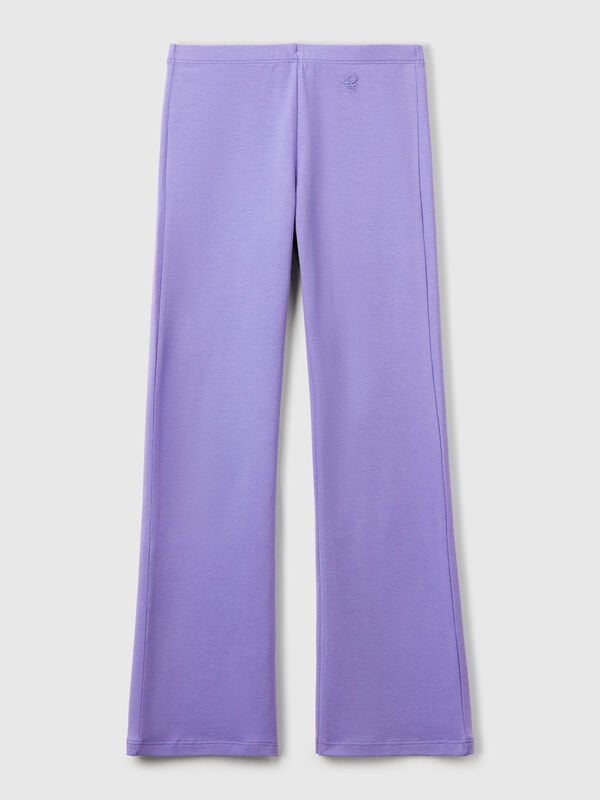 Legging évasé en coton stretch Filles