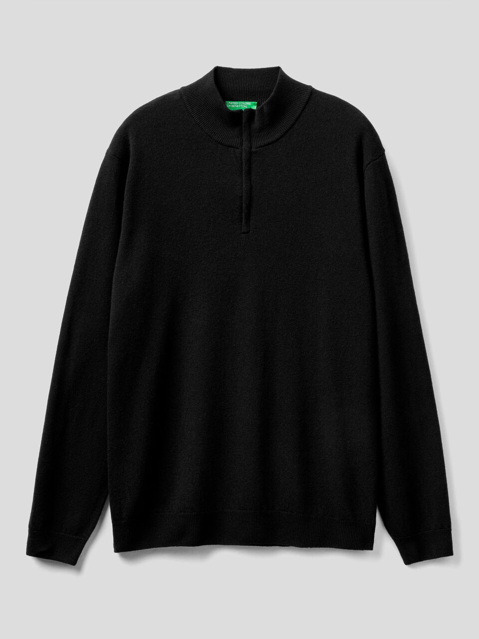 Pullover aus reiner Schurwolle mit Reißverschluss image number 1