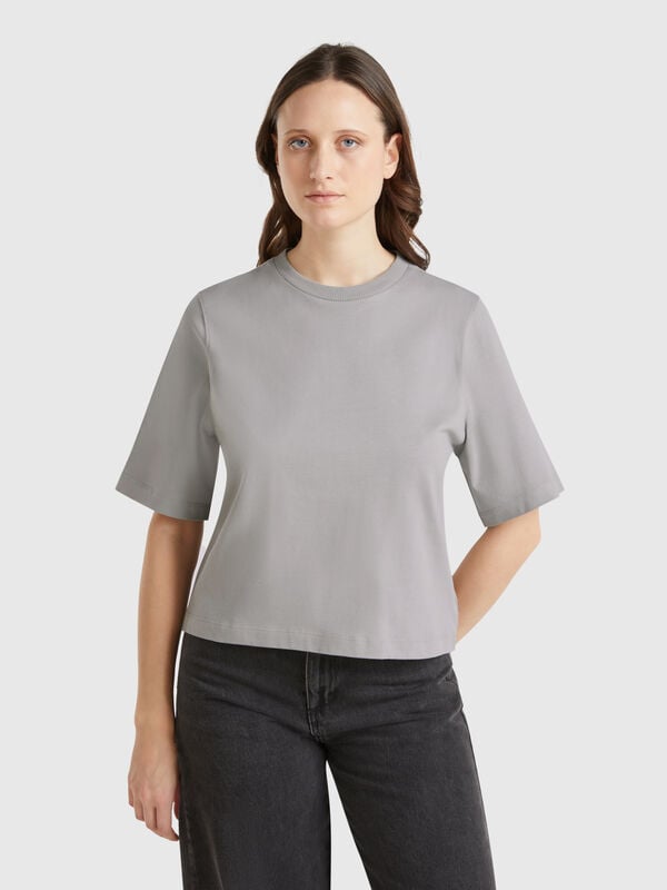 T-shirt boxy 100 % coton Femme