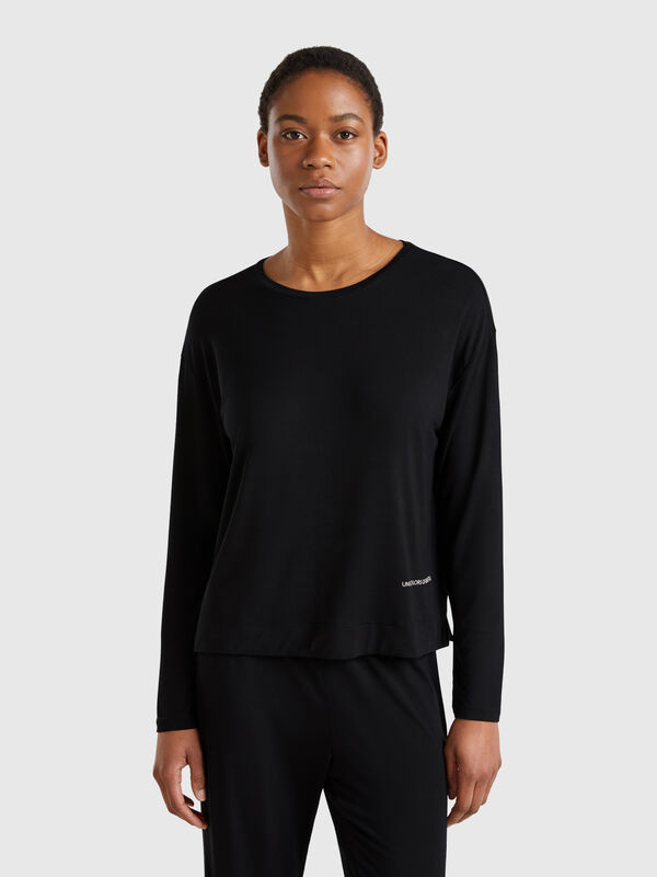 T-shirt manches longues en Modal stretch Femme