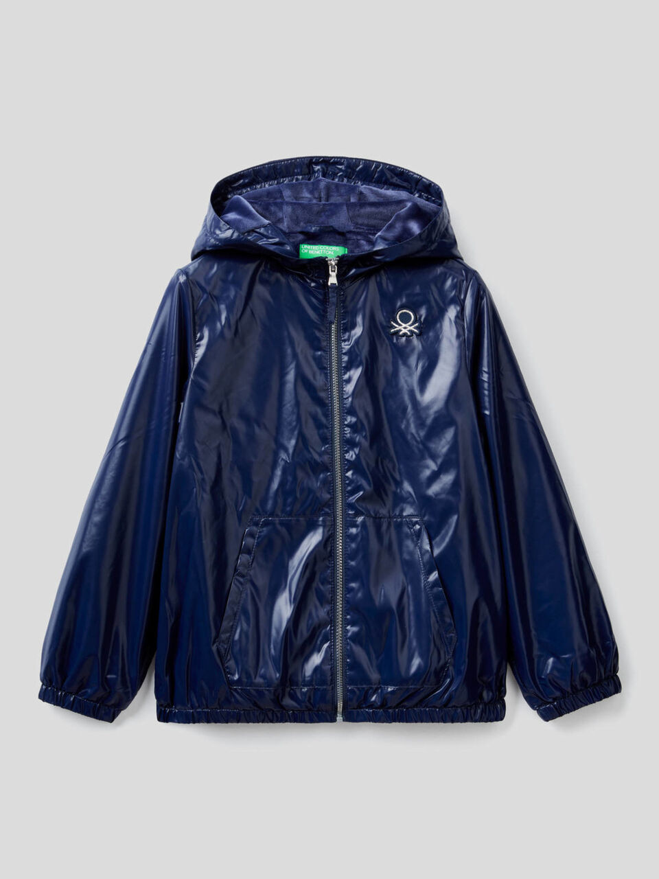 Blouson satiné avec capuche image number 1