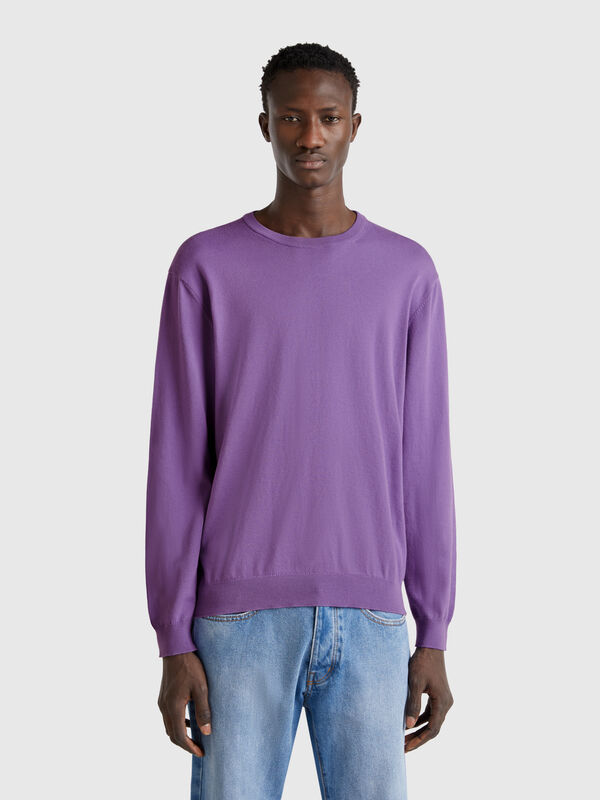 Pullover aus 100% Baumwolle mit Rundhalsausschnitt  Herren