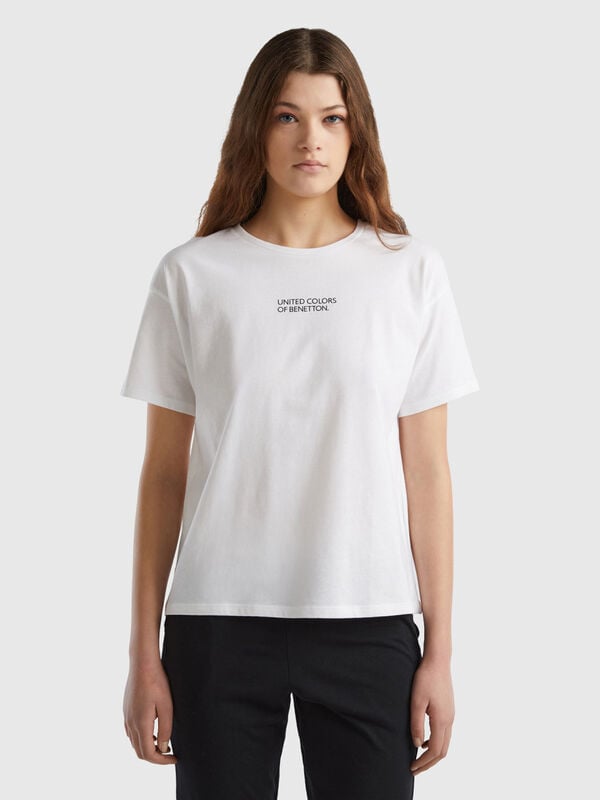 T-shirt à logo et manches courtes Femme