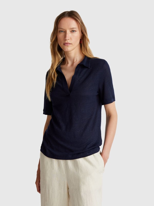 Polo pur lin Femme