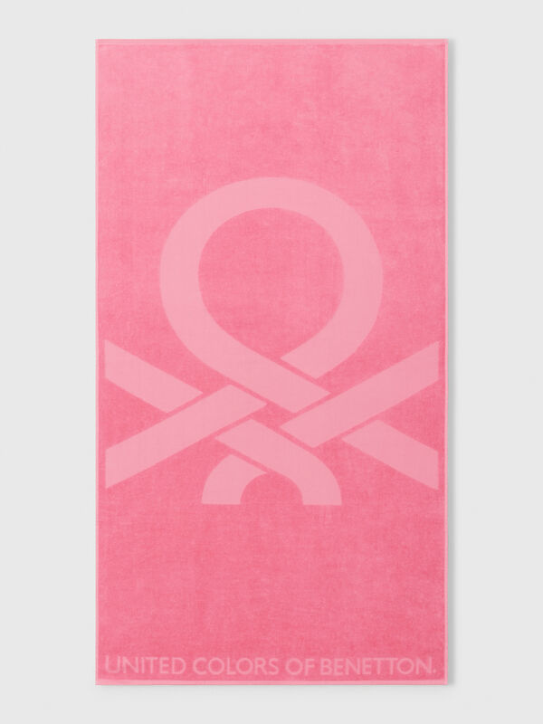 Serviette de plage jacquard