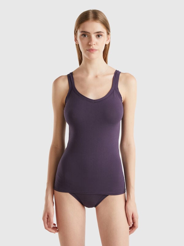 Débardeur en coton bio super stretch Femme