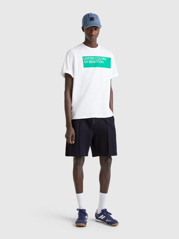 Bermudashorts aus Baumwollfleece Herren