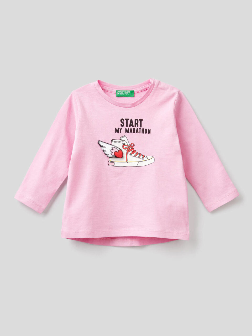T-shirt manches longues avec application image number 1