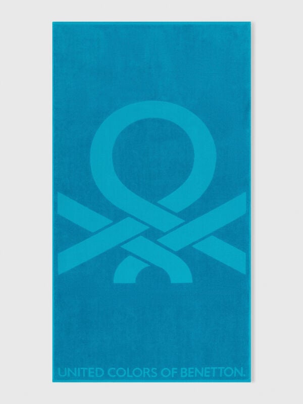 Serviette de plage jacquard
