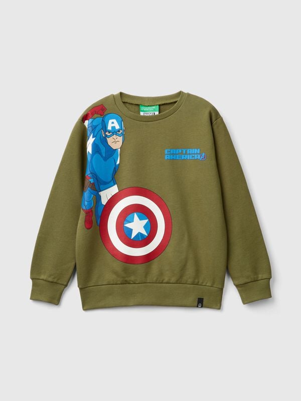 Sweat-shirt vert ©Marvel Captain America Garçon