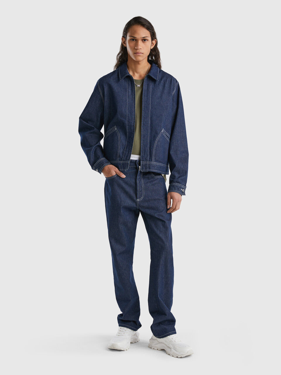 Rider jacket with zip